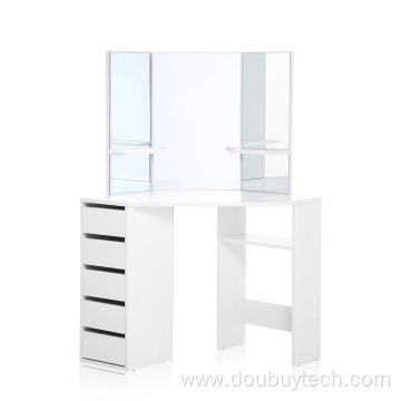 Mirrored Design Melamine Dressing Table